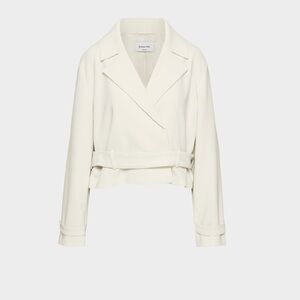 Aritzia White/cream Belted Blazer